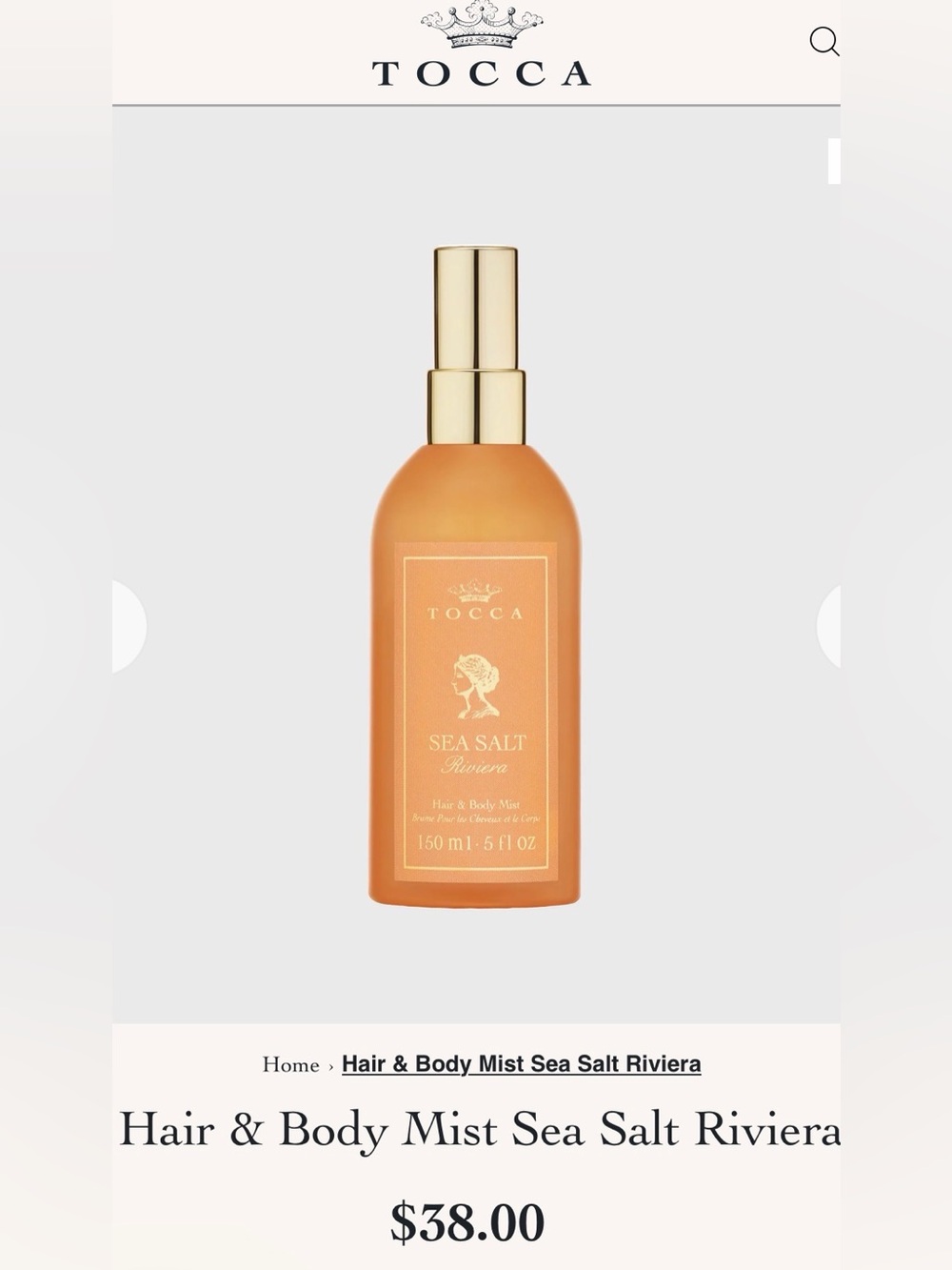 Hair and body mist Sea Salt Riviera